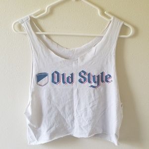 Old style muscle/crop top